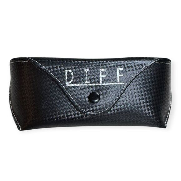 Diff Reflective Polarized‎ Sunglasses Brown Frame Yellow Lens Cat Eye Retro